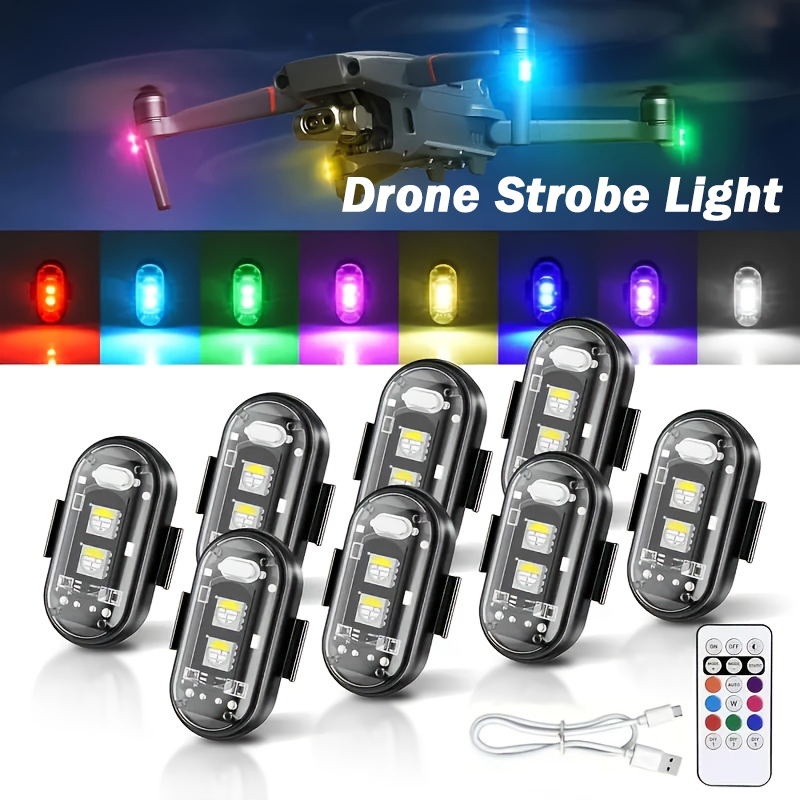 Drone Aircraft Jjrc - Luces LED estroboscópicas para motocicleta, lámpara
