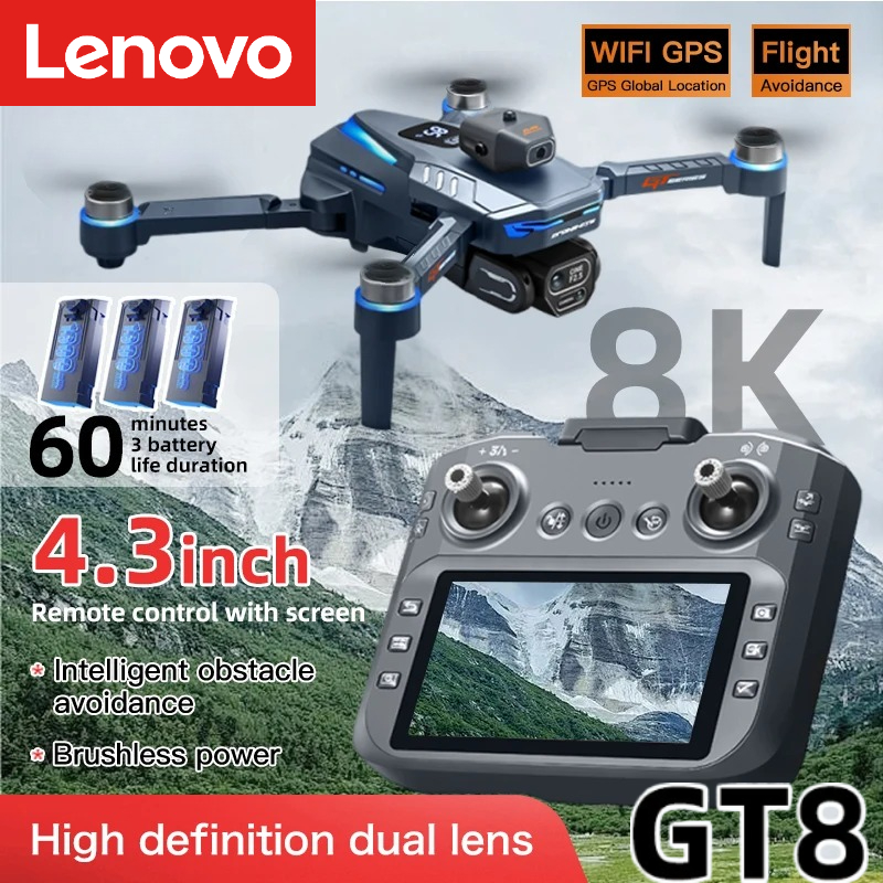 Drone Gt8 Rc - Dron Lenovo GT8 8K Profesional con