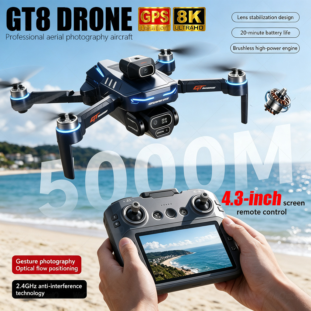 Drone Gt8 Rc - NUEVO Dron GT8 HD RC 4K