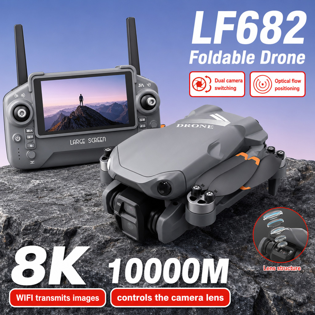 Drone Dji Rc 2 - Dron Aéreo LF682 con Cámaras Duales