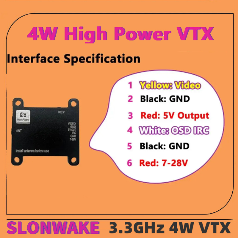 Transmisor de Video VTX SLONWA - Receiver Rc Drone reseña y precio