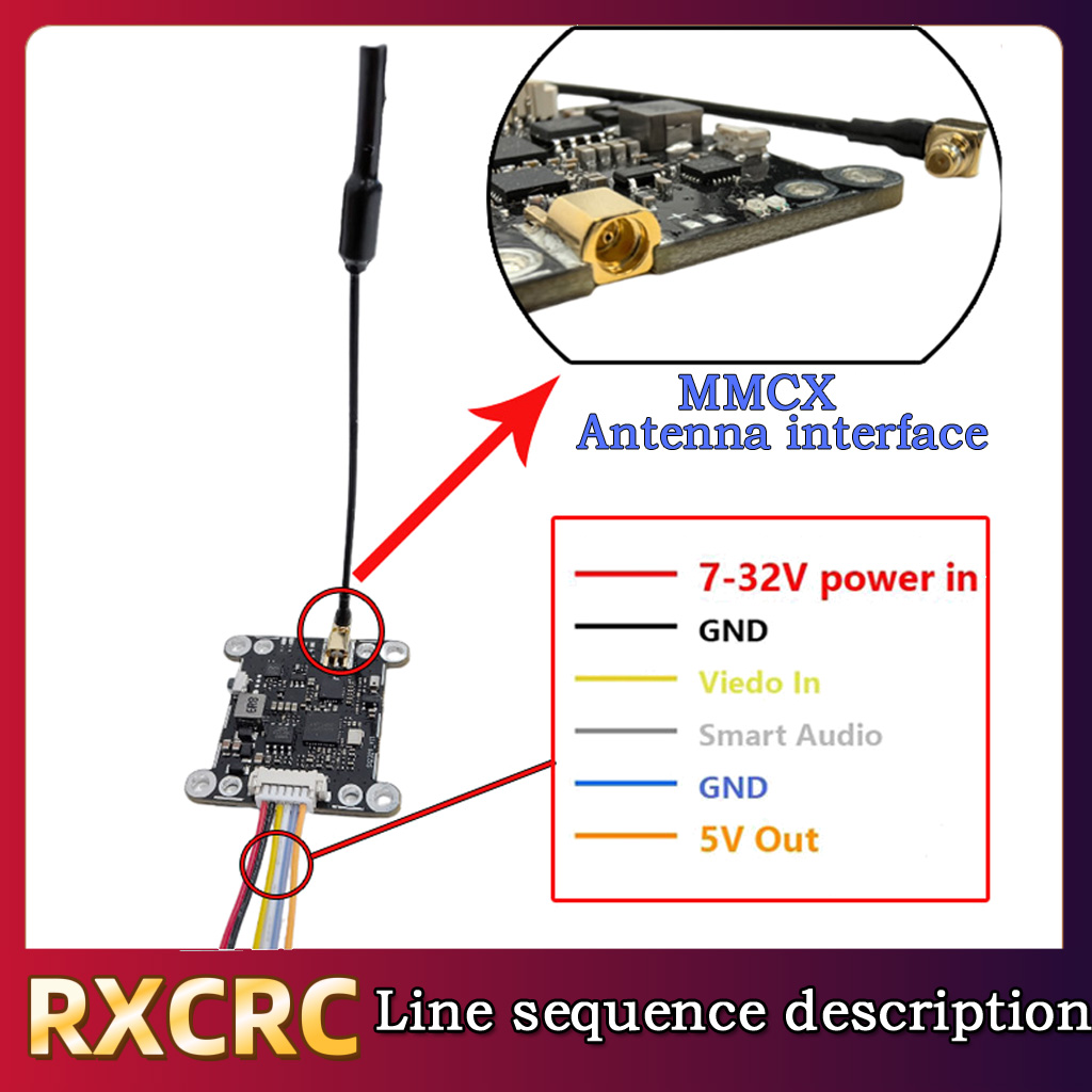 Módulo RXCRC 5.8G 48CH 1.6W VT - Receiver Rc Drone reseña y precio