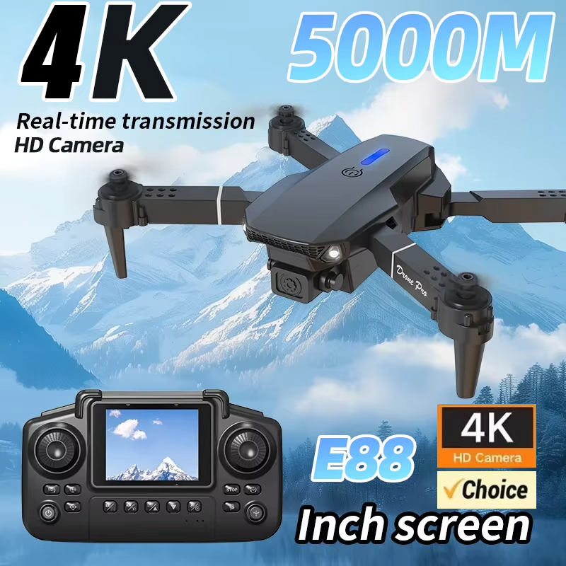 Dron de Fotografía Aérea HD co - Drone E88 Rc Quadcopter reseña y precio