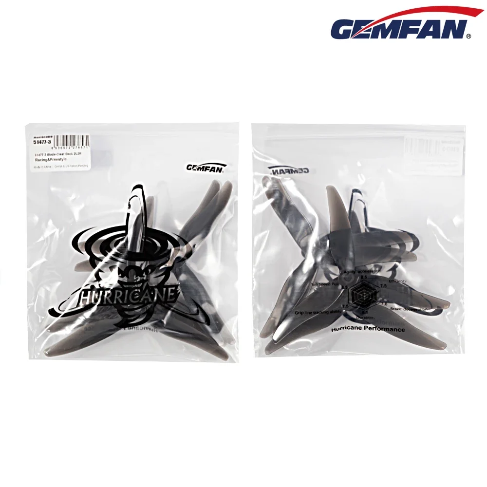 10 pares (10CW + 10CCW) Gemfan - Drone Rc Diy reseña y precio