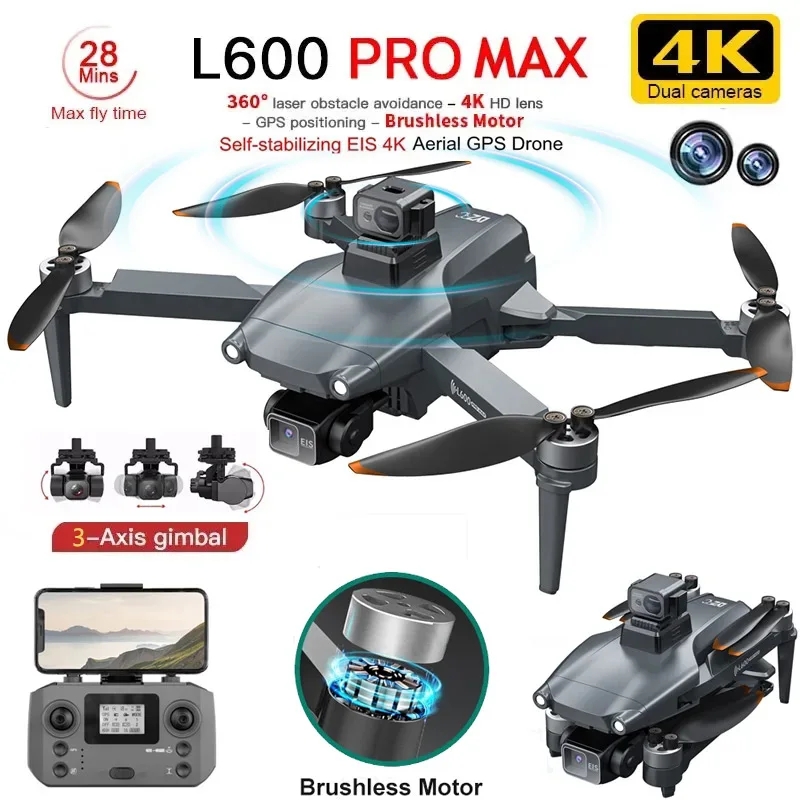 L600 PRO MAX GPS Drone profesi - Drone Rc Fpv Pro reseña y precio