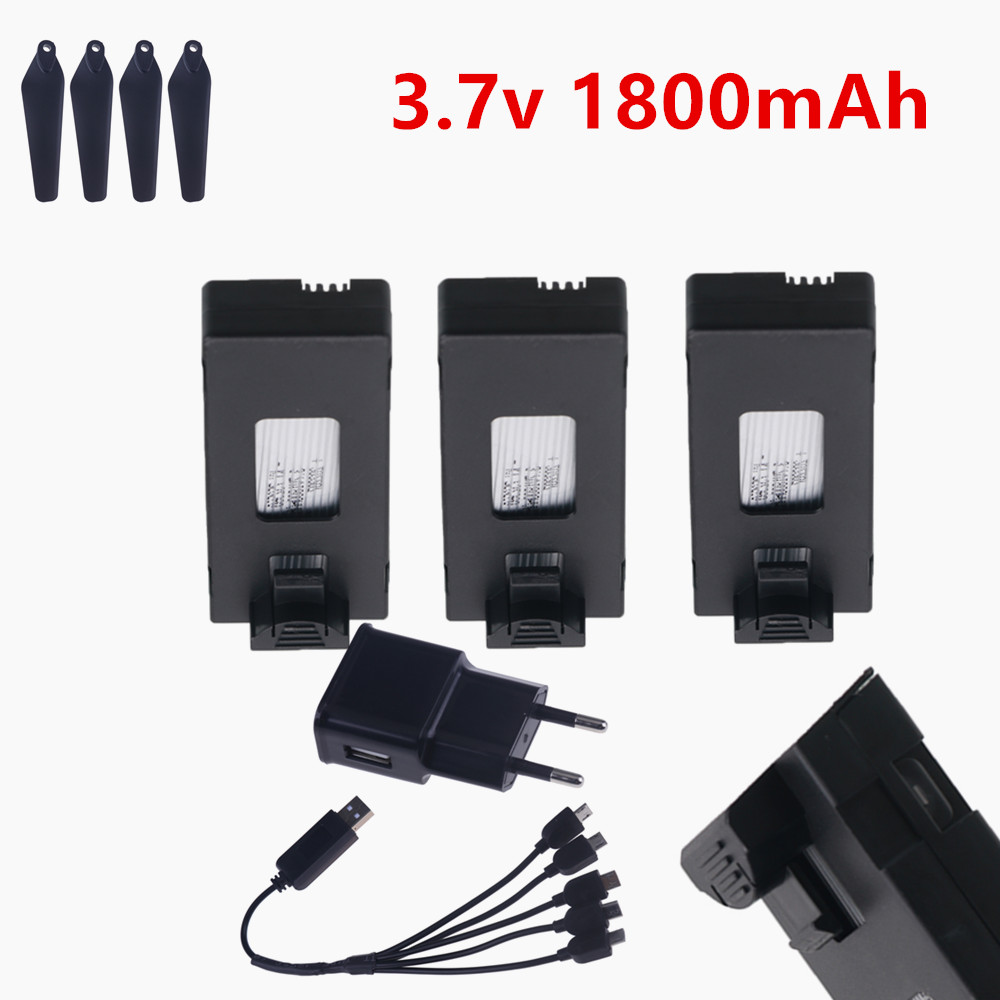 Batería Lipo recargable de 3,7 - Drone E88 Rc Quadcopter reseña y precio