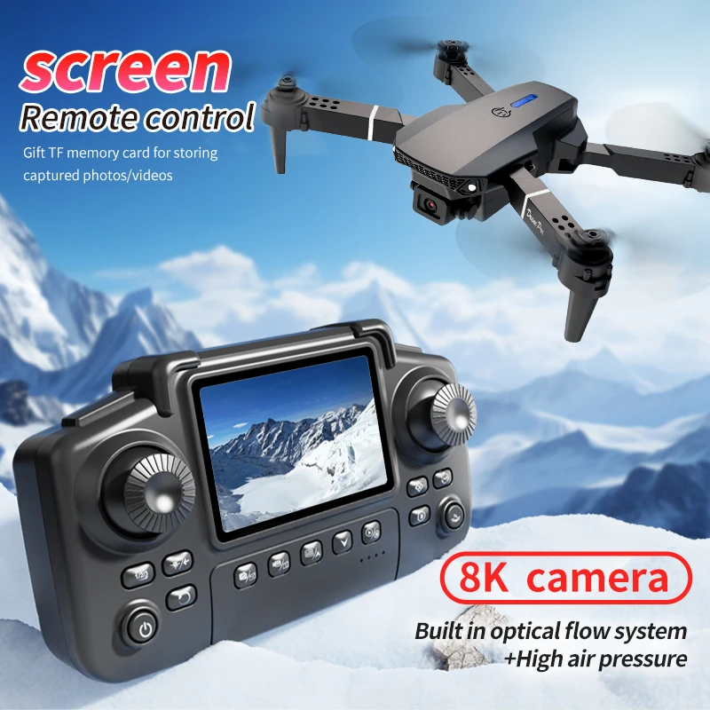 Dron E88 PRO con Pantalla, Cám - Drone E88 Rc Quadcopter reseña y precio